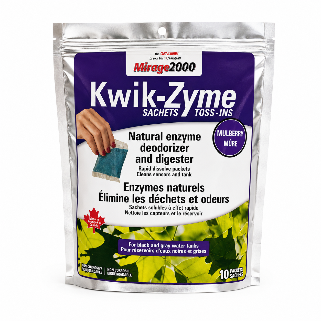 Kwik-Zyme Mirage 2000 | Traitement enzymatique pour réservoir d’eaux noires de VR