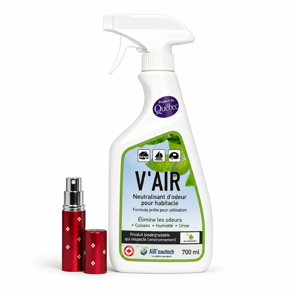 V'AIR | Neutralisant d'odeurs ambiant et textiles