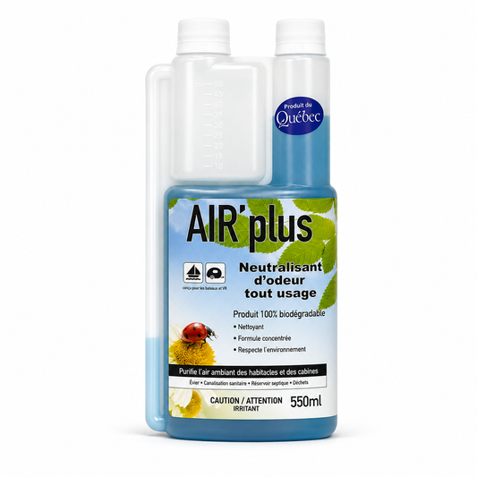 AIR’Plus | Neutralisant d’odeurs pour VR et réservoirs