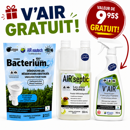 Combo Bacterium + Air’Septic | V’AIR Gratuit 🎁