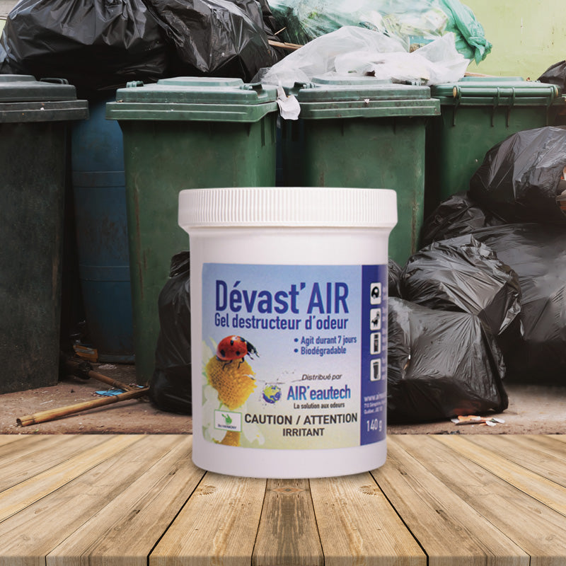 Dévast’AIR – Gel destructeur d’odeurs biodégradable, action 7 jours