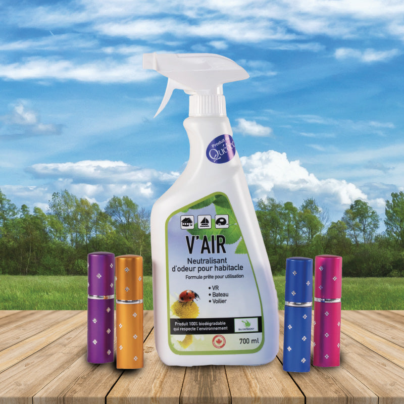 V’AIR – Neutralisant d’odeurs pour habitacle (VR, voiture, maison)